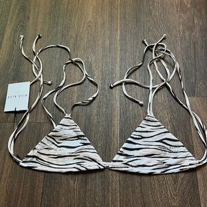 Aila Blue Conch Urchin Bikini Top